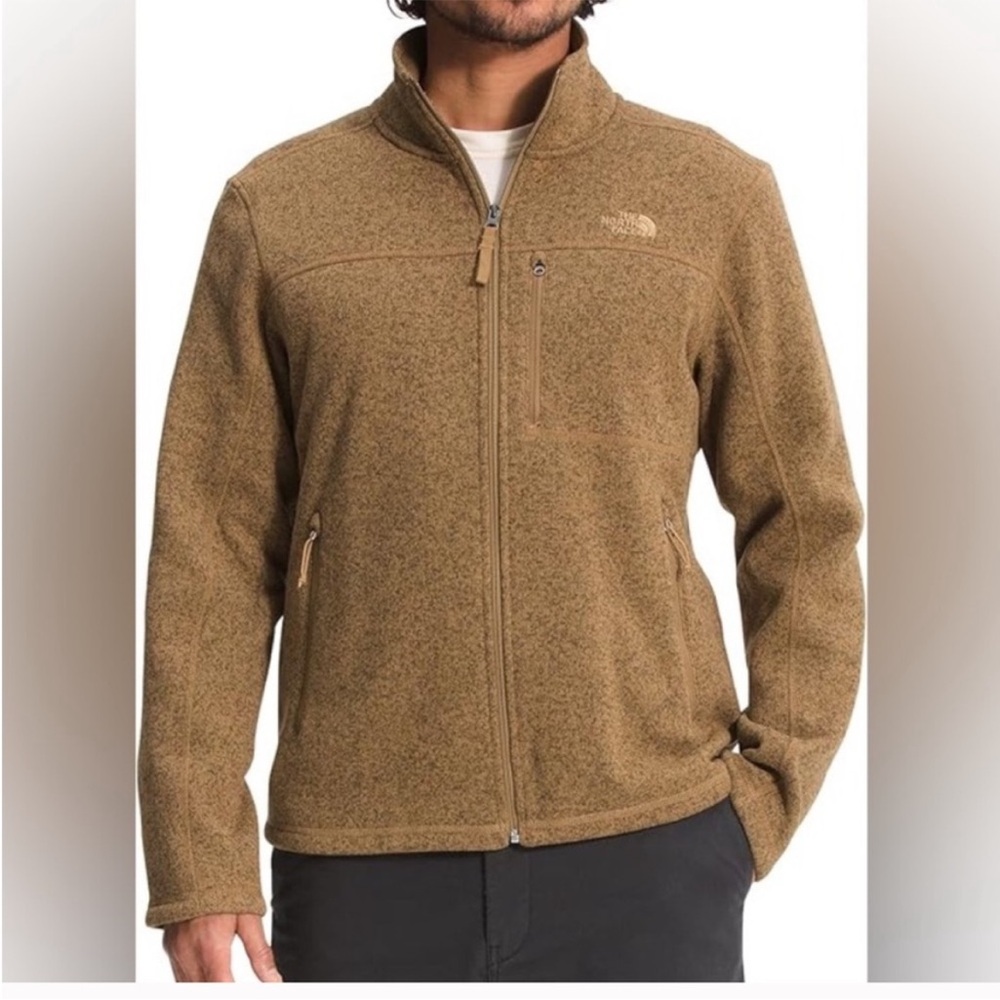 The North Face Tan Full-Zip Fleece Jacket